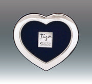 Sterling Frame Heart Beaded