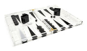 Acrylic Backgammon Set Black and White