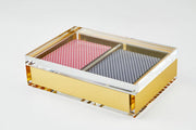 Lucite Card Set Gold