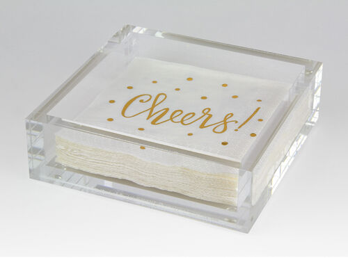 Lucite Cocktail Napkin Tray