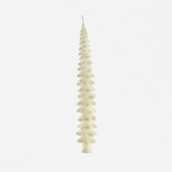 White Tree Taper Candle