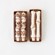 Stacked Skulls/Bone Taper Candle