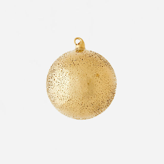 Gold Stippled Ball Ornament