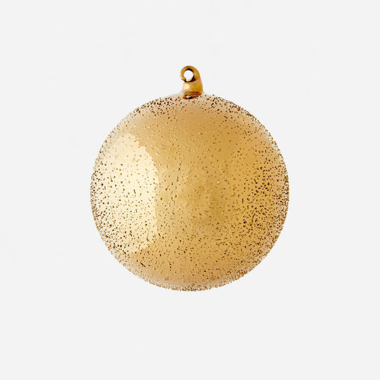 Gold Stippled Ball Ornament