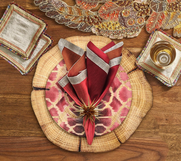Woodland Placemat in Natural & Brown - Kim Seybert, Inc.