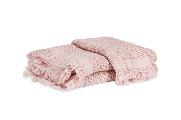 Kiran Bath Towel Collection Bath Matouk Wash Cloth Blush 