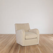 Gray Fox Leather Swivel Chair