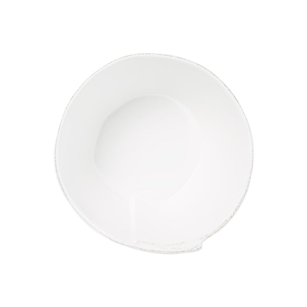 Lastra White Medium Stacking Serving Bowl