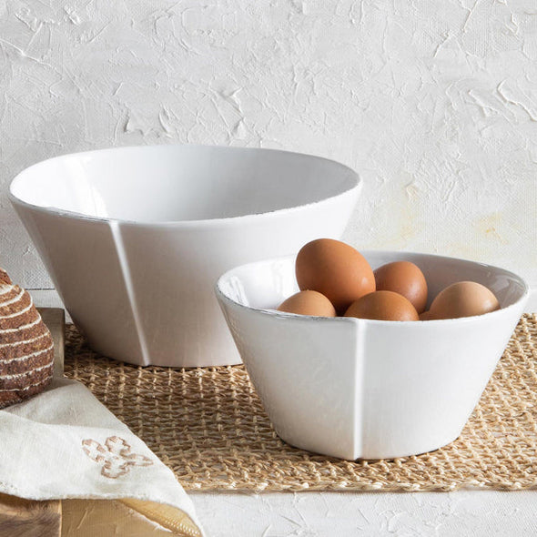 Lastra White Medium Stacking Serving Bowl*