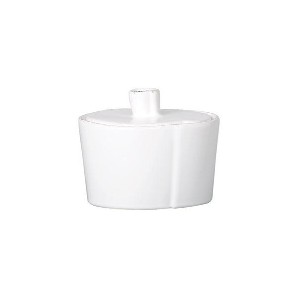 Lastra White Sugar Bowl