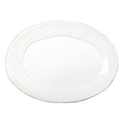 Lastra White Small Oval Platter