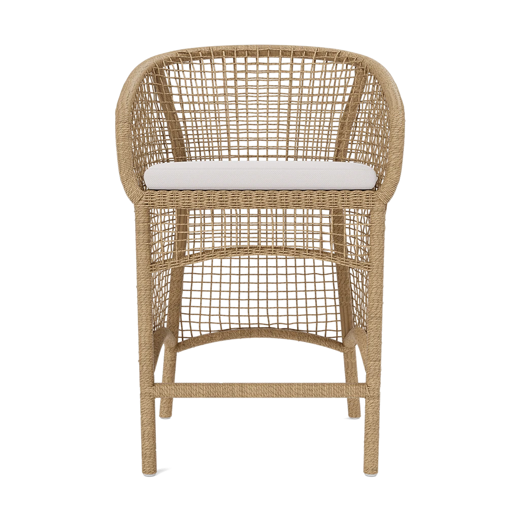 Helena Outdoor Counter Stool Furniture Made Goods Natural 22"W X 23"D X 37"H 