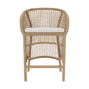 Helena Outdoor Counter Stool Furniture Made Goods Natural 22"W X 23"D X 37"H 