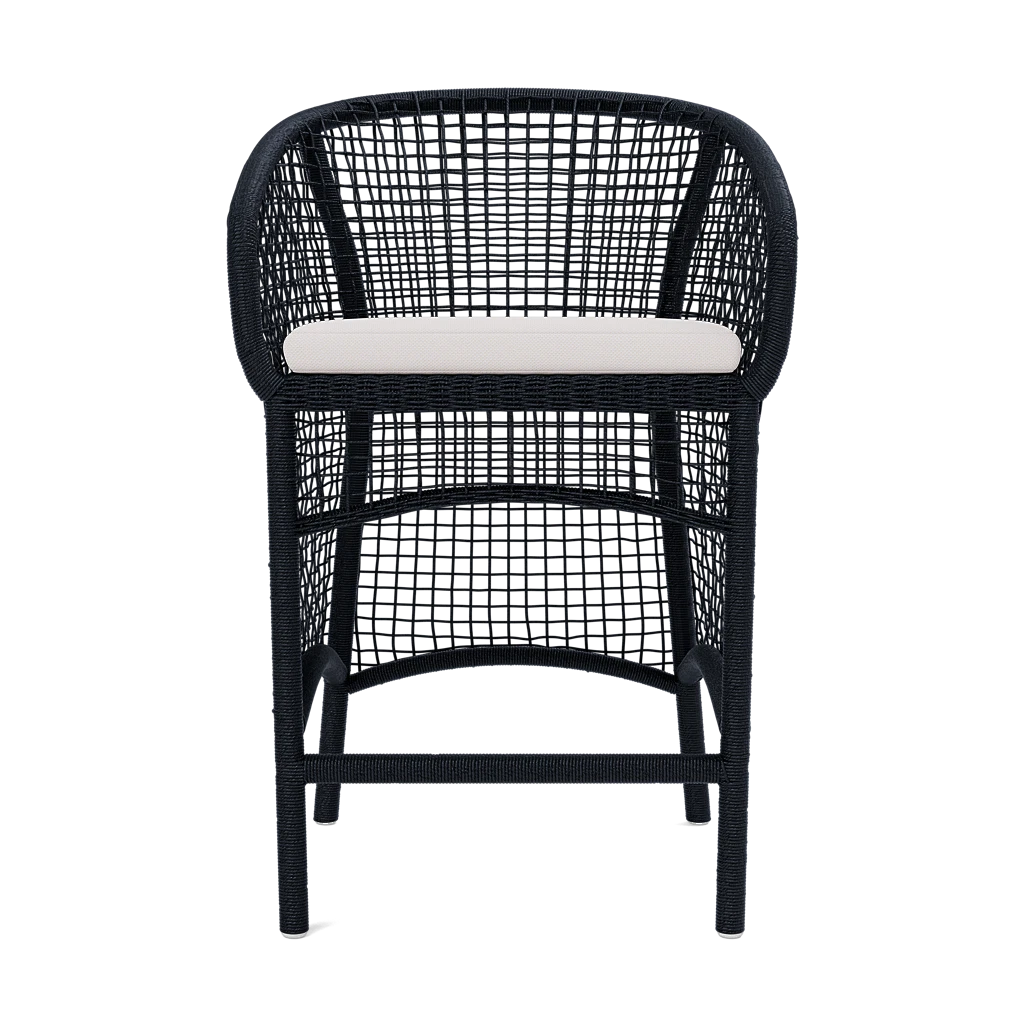 Helena Outdoor Counter Stool Furniture Made Goods Navy 22"W X 23"D X 37"H 