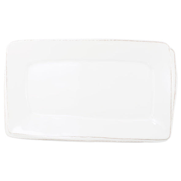 Lastra Melamine White Rectangular Platter*