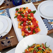 Lastra Melamine White Rectangular Platter