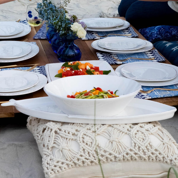 Lastra Melamine Large Shallow Serving Bowl