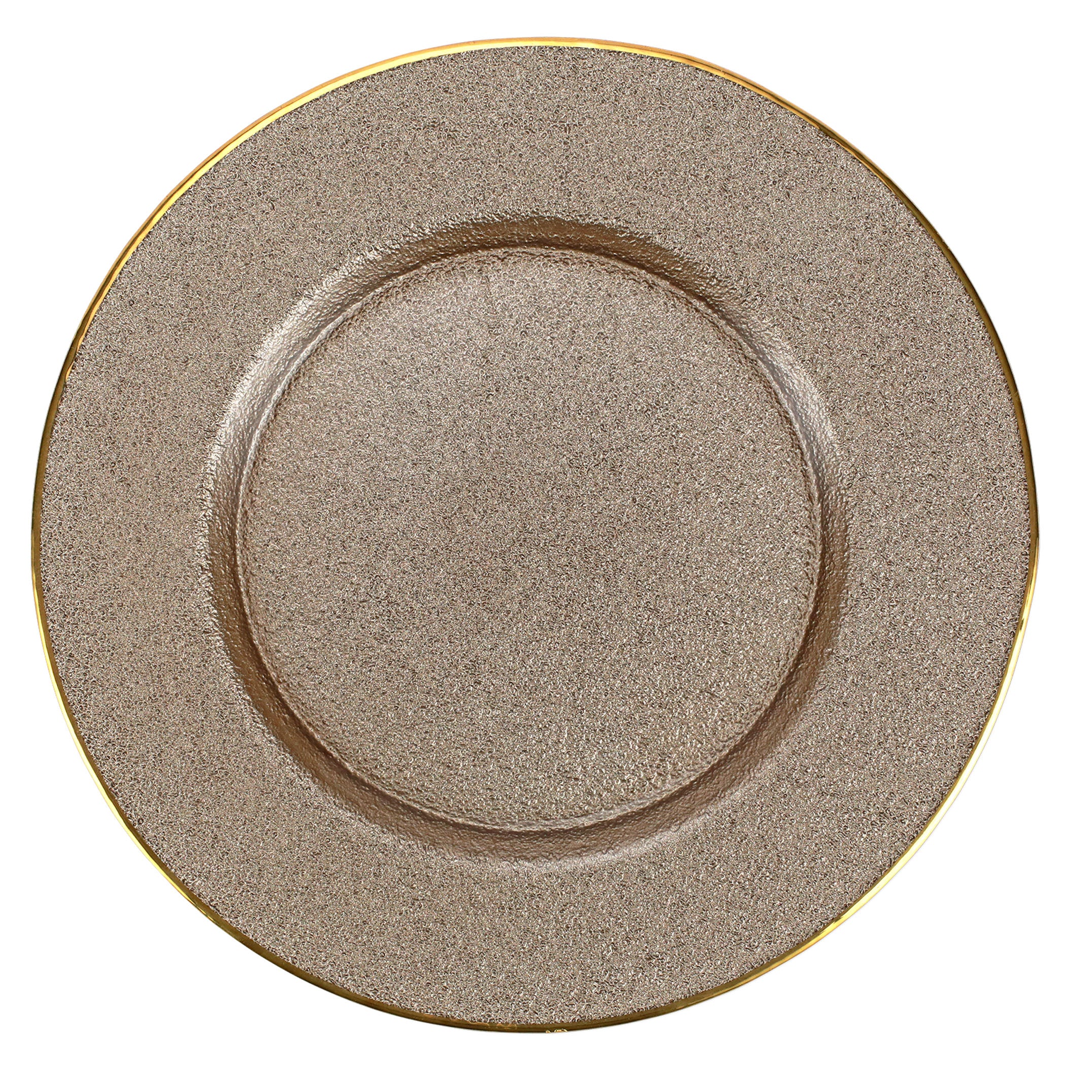 Metallic Glass Service Plate/Charger