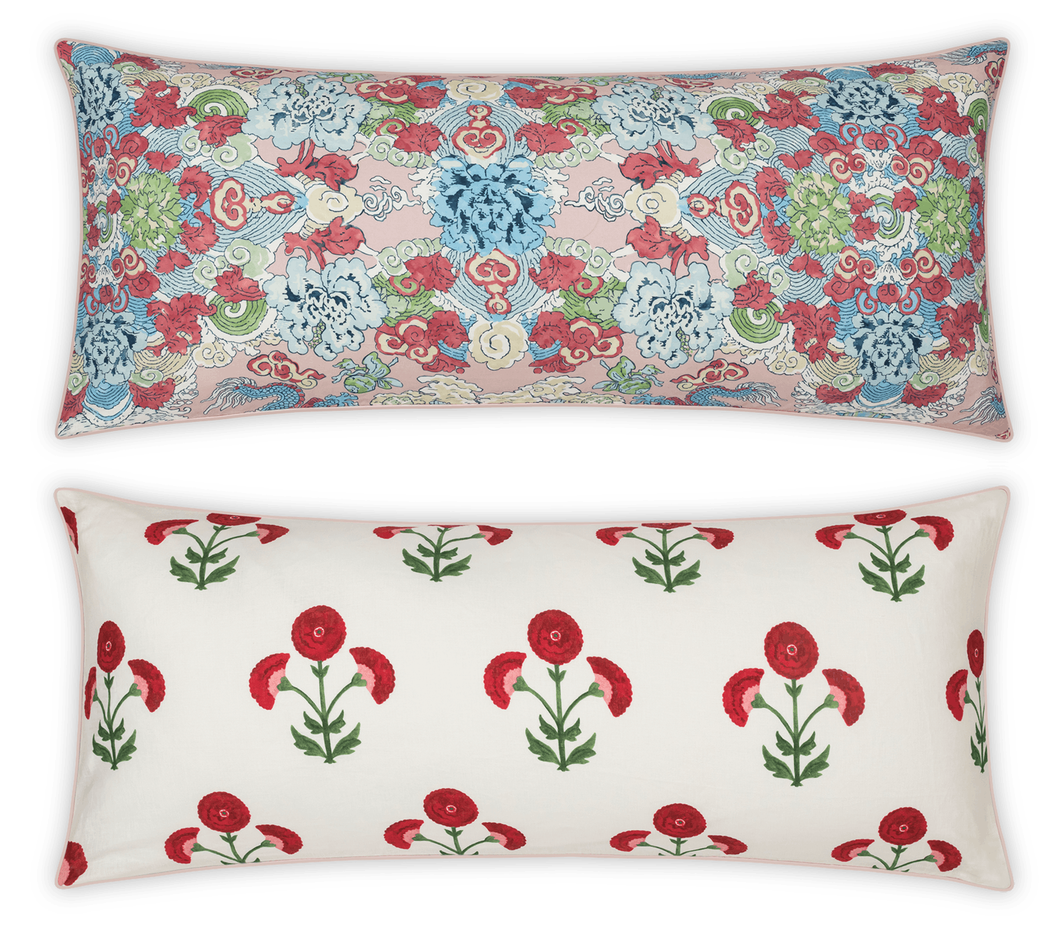 Matouk Gisele Scarlet & Magic Paradise Reversible Lumbar Pillow Cover