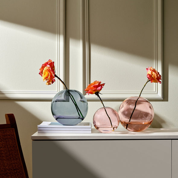 Mars Steel Blue Vase