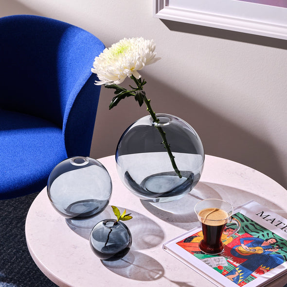 Mars Steel Blue Vase