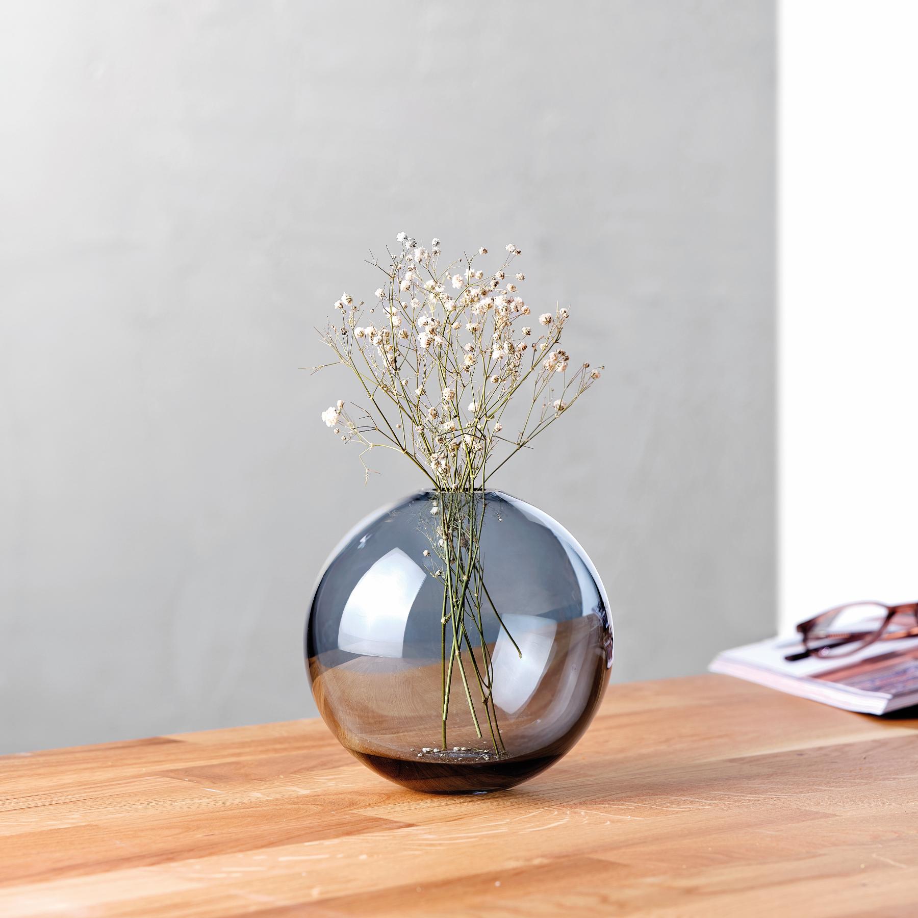 Mars Steel Blue Vase