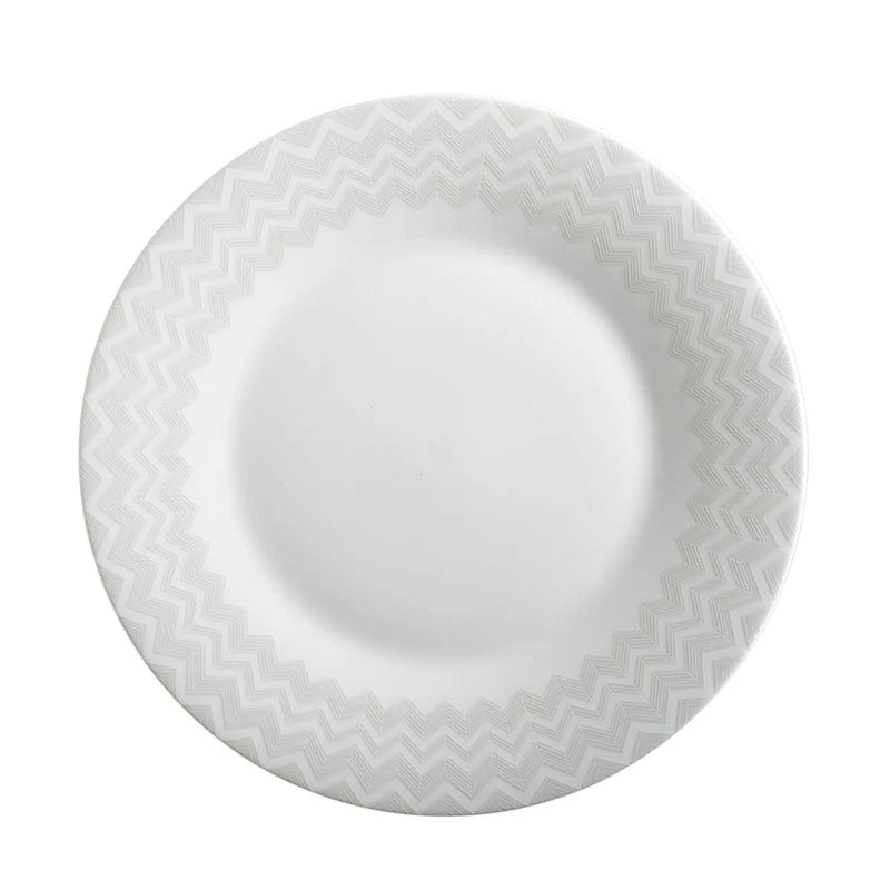 Missoni ZIG ZAG White Dinner Plates (set of 2)
