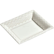 Missoni ZIG ZAG White Rectangular Large Tray in Luxury Box