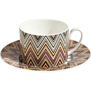 Missoni ZIG ZAG Jarris 148 Tea Cup & Saucer in Luxury Box (set of 2)