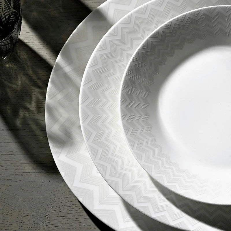 Missoni ZIG ZAG White Bread & Butter Plates (set of 2)