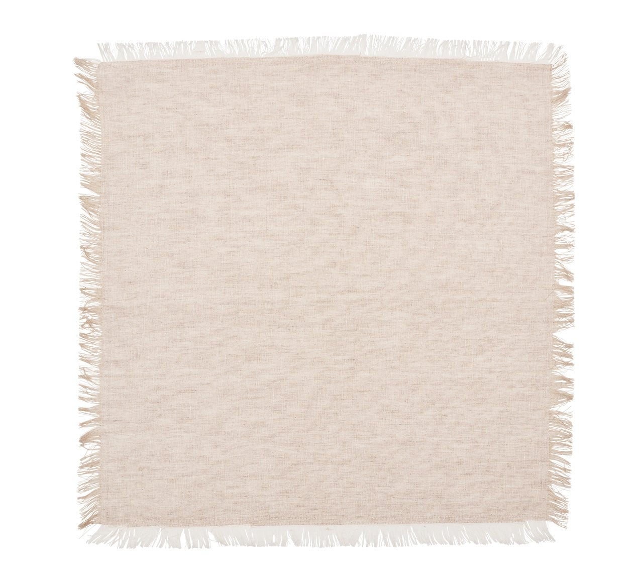 Elizabeth Lamont Chambray Fringe Napkin - Thumbnail 4