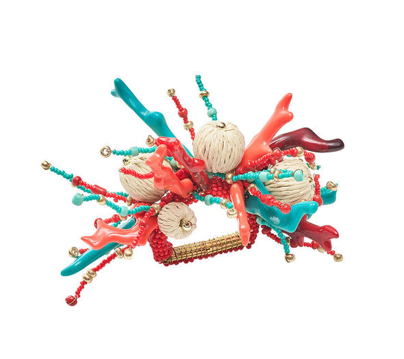 Coral Spray Napkin Ring
