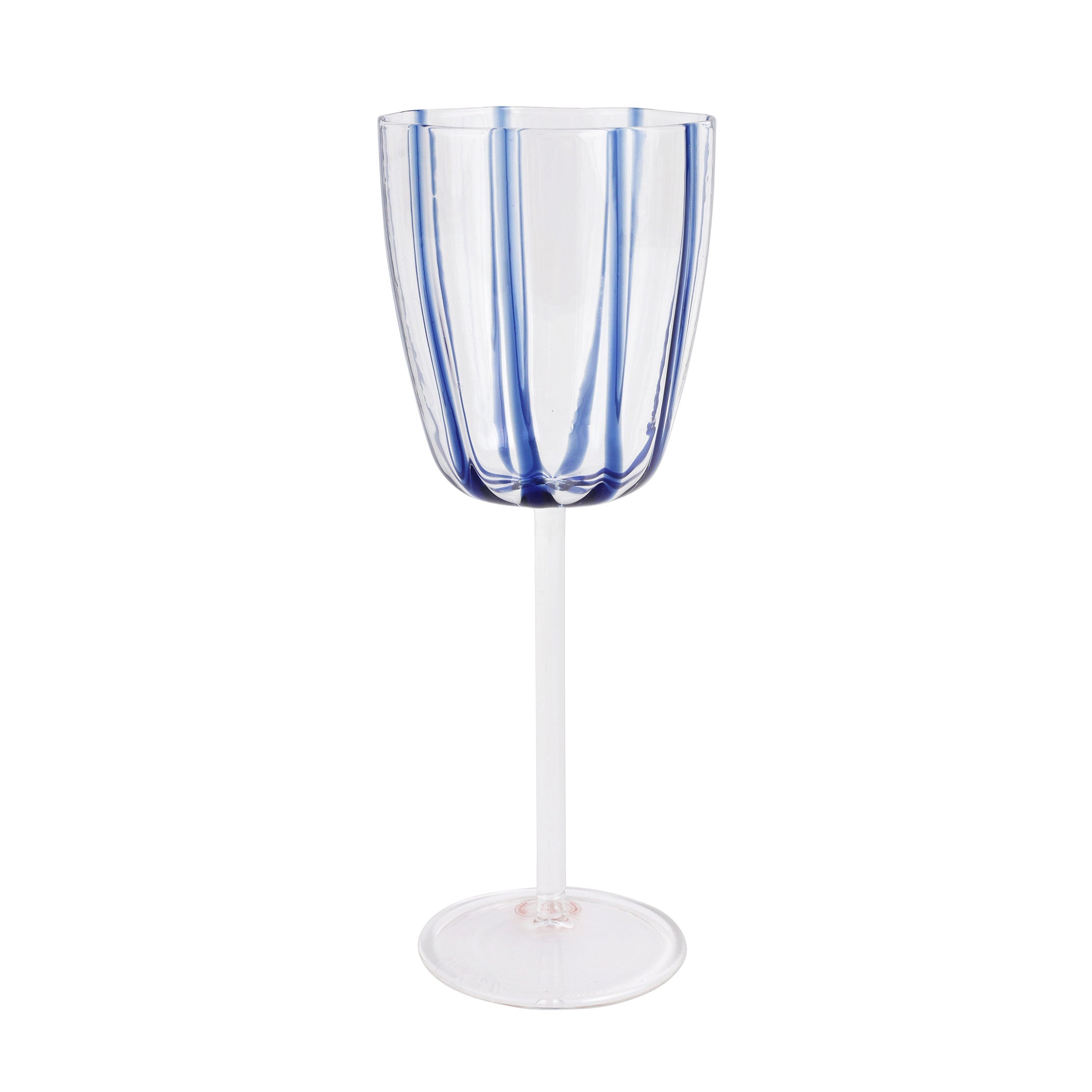 Nuovo Stripe Wine Glass