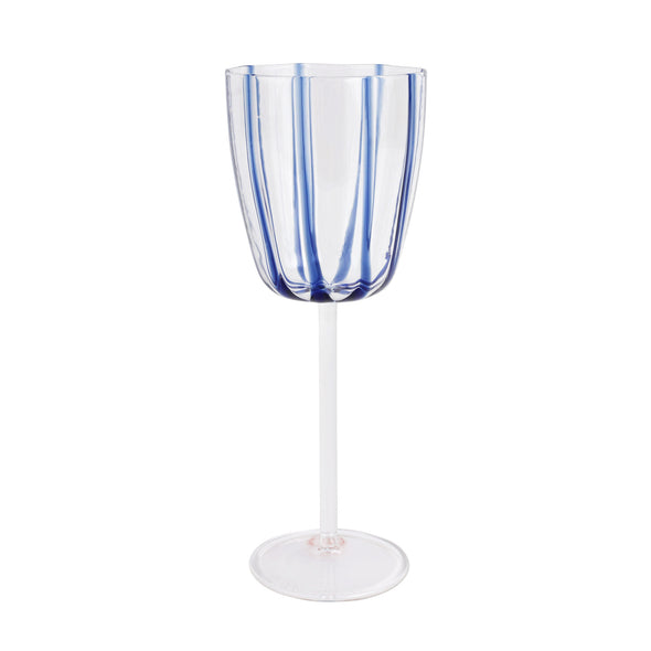 Nuovo Stripe Wine Glass