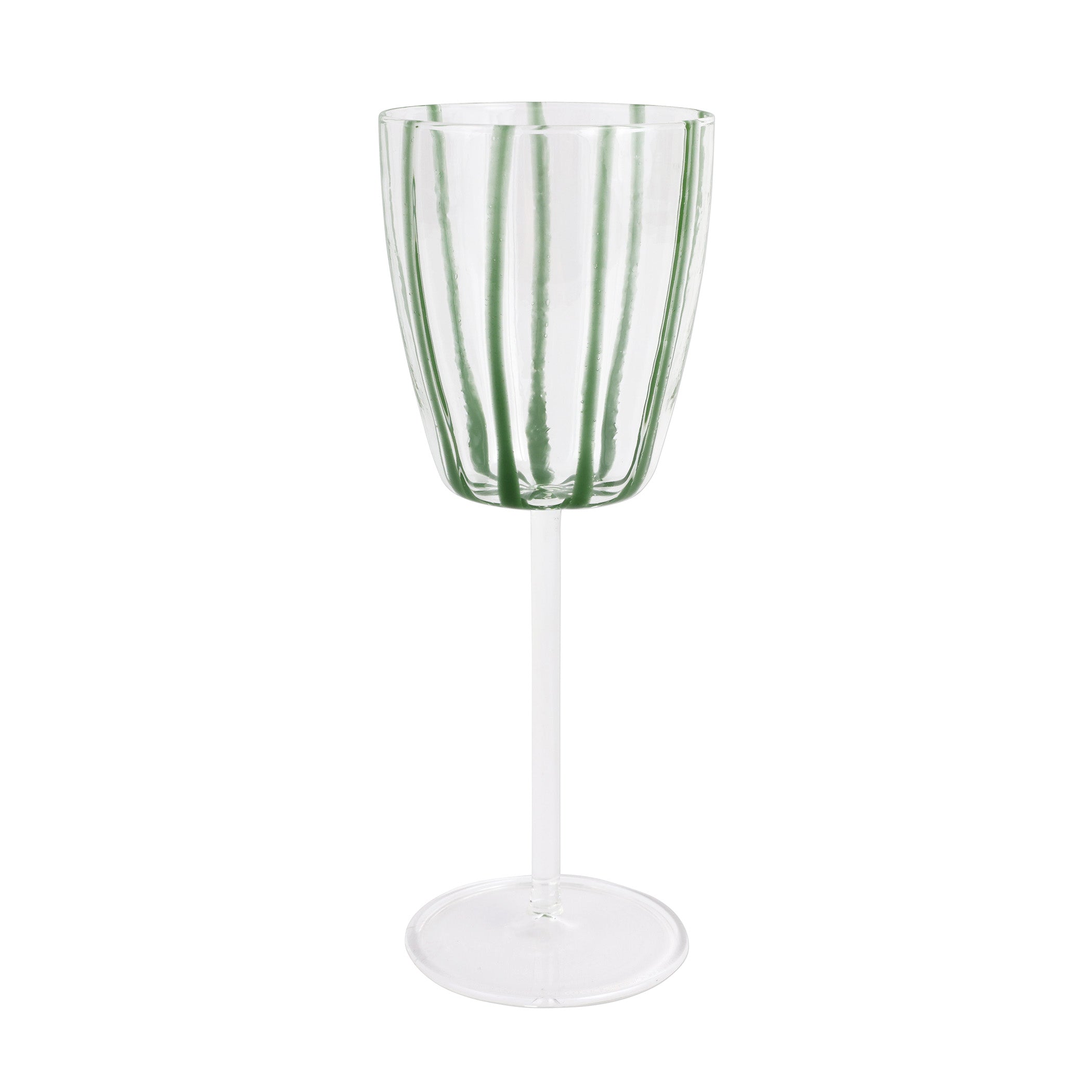 Nuovo Stripe Wine Glass