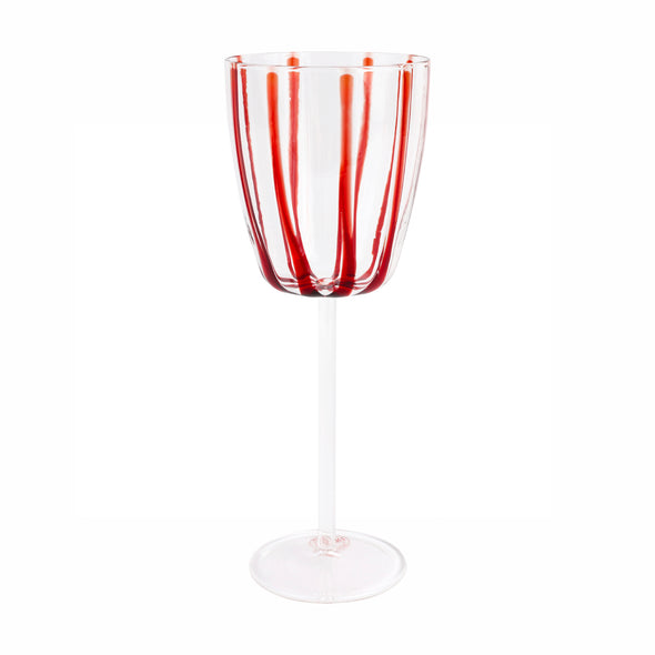 Nuovo Stripe Wine Glass