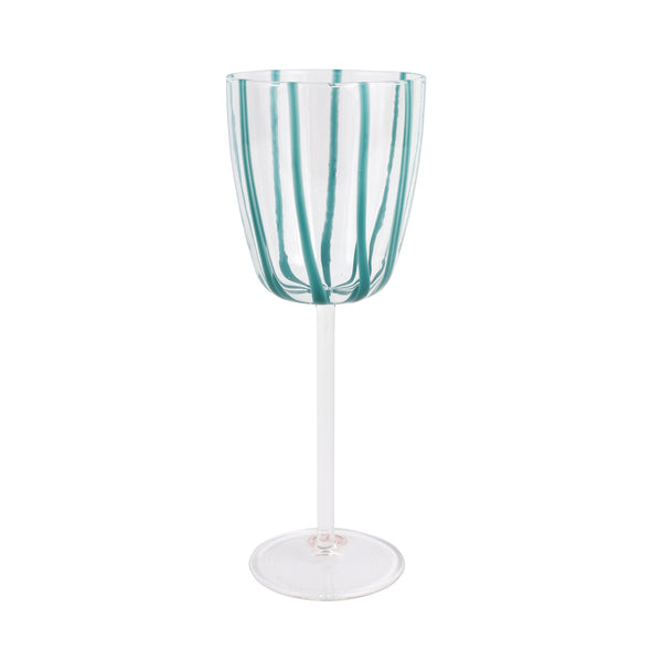 Nuovo Stripe Wine Glass