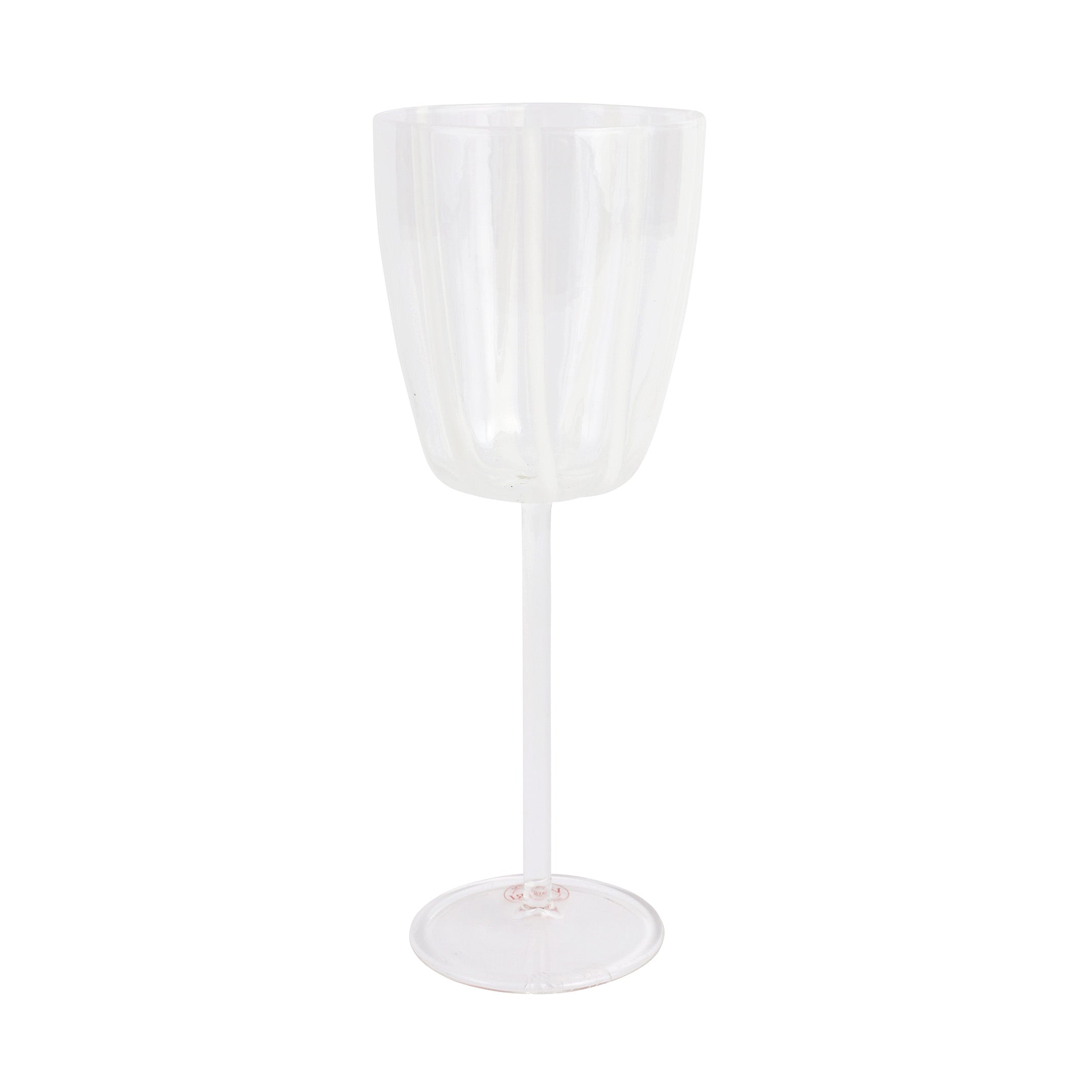 Nuovo Stripe Wine Glass