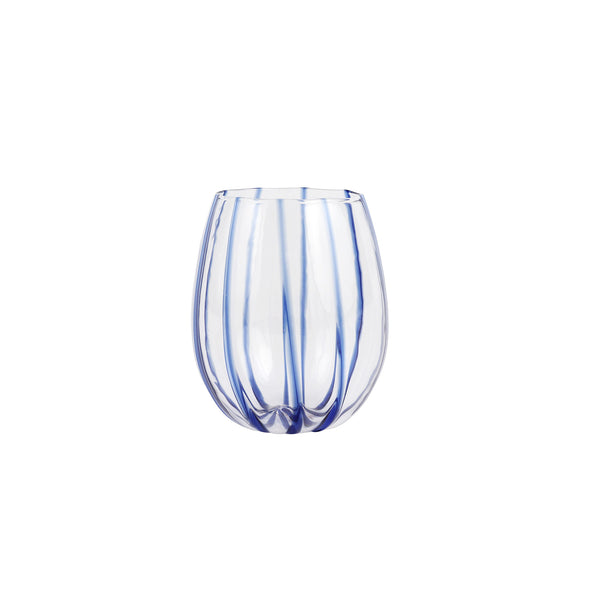 Nuovo Stripe Stemless Wine Glass