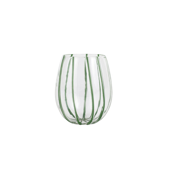 Nuovo Stripe Stemless Wine Glass