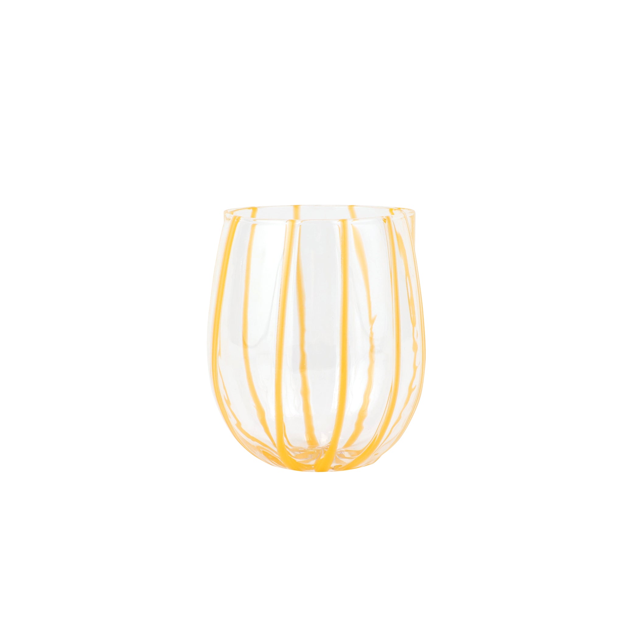 Nuovo Stripe Stemless Wine Glass Set