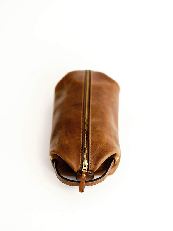Handcrafted Leather Dopp Kit