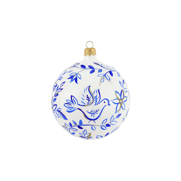 Ornaments Blue and White Birds Ornament