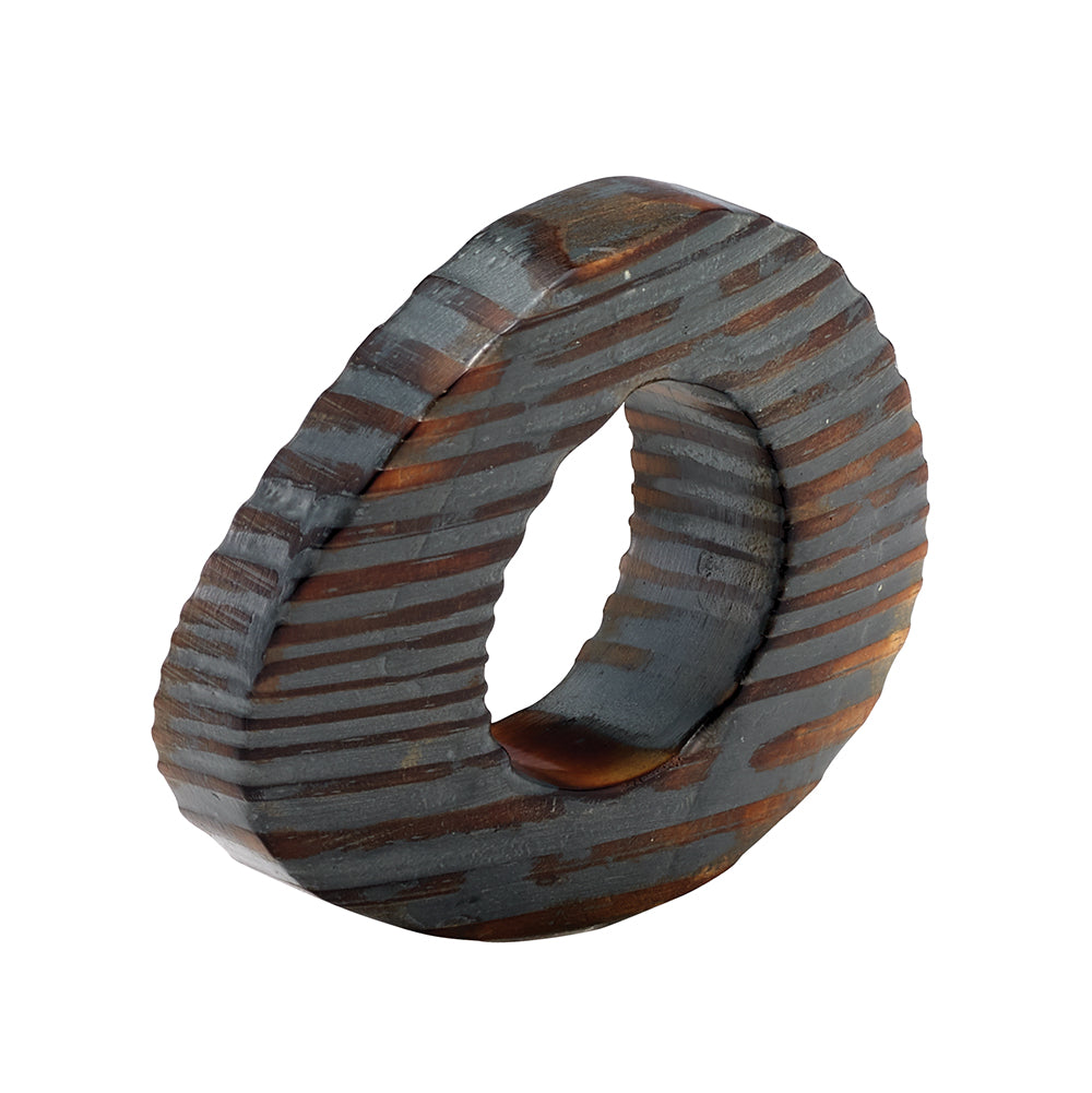 Oval Eye Napkin Ring Table Linens Bodrum Gray Set of 4 