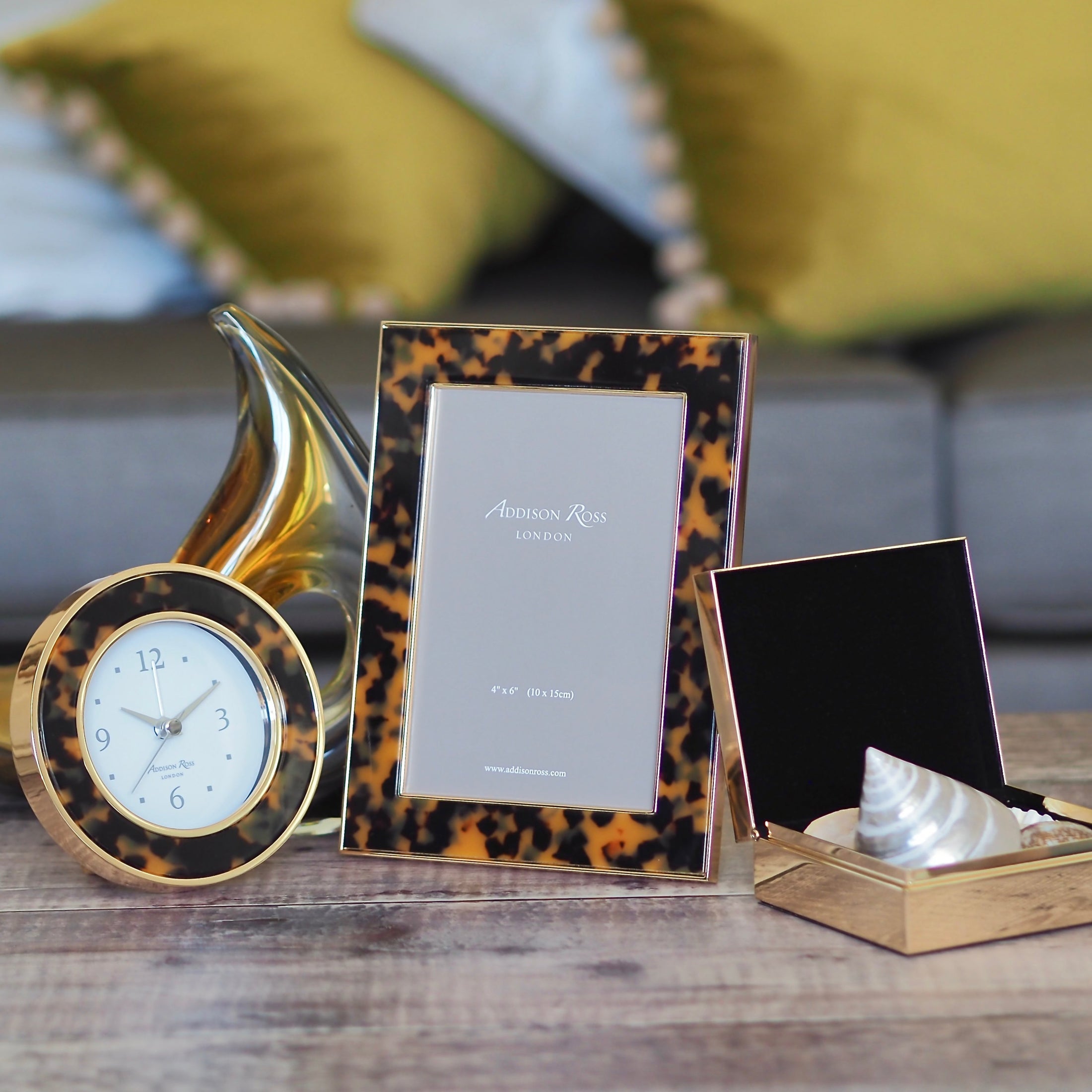 Faux Tortoise and Gold Frame