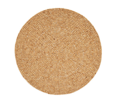 Wood Round Placemat