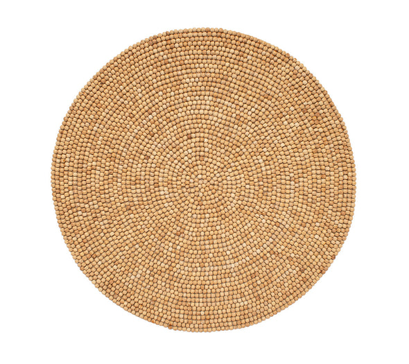 Wood Round Placemat
