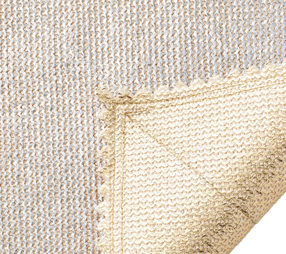 Stamped Reversible Placemat in Sliver & Gold - Kim Seybert, Inc.