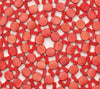 Round Bamboo Placemat in Coral - Kim Seybert, Inc.
