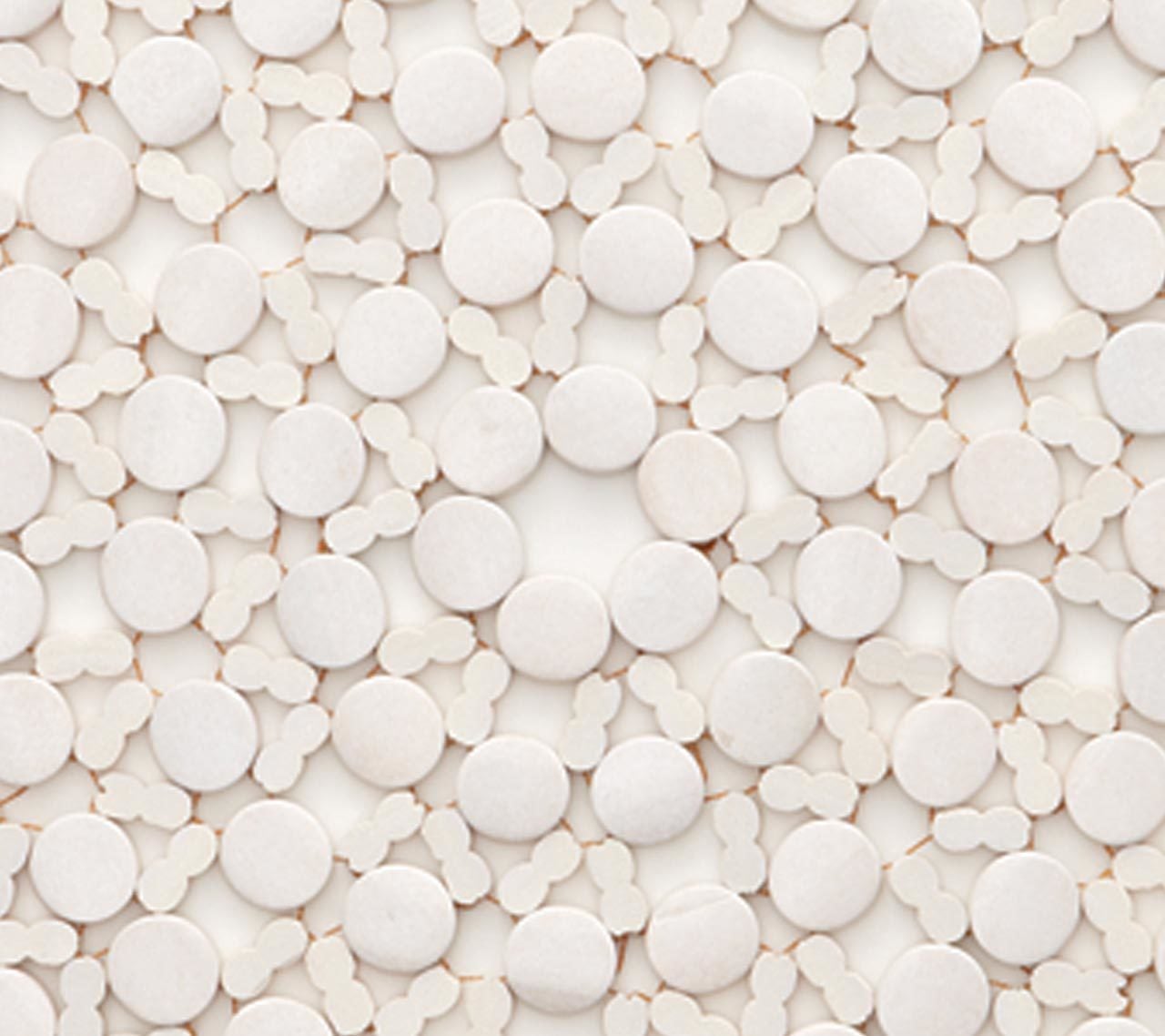 Round Bamboo Placemat in White - Kim Seybert, Inc.